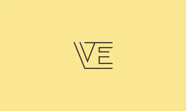 Letters Logo Design Negative Space Effect Illustration Use — Vector de stock
