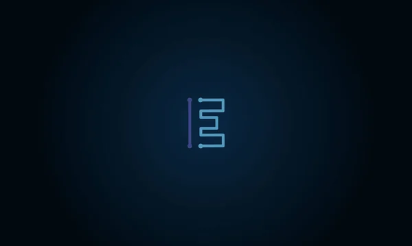 Letter Logo Design Mit Negativem Space Effekt Für Illustrationsverwendung — Stockvektor