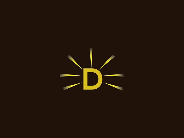 Carta Desenvolvimento Logo Shining Com Efeito Espaço Negativo Para Utilização —  Vetores de Stock