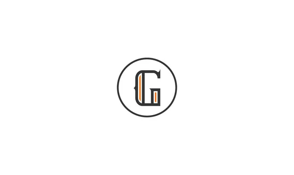 Letter Logo Design Negative Space Effect Illustration Use — Vector de stock