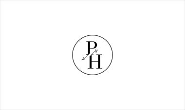 Harfler PH logosu Olumsuz Uzay Kullanımı Etkisine sahip DESIGN