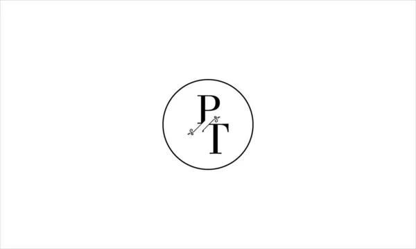 Litery Logo Projekt Negatywnym Efektem Przestrzennym Użytku Ilustracji — Wektor stockowy