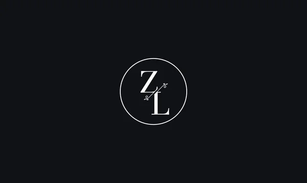 Letters Logo Design Met Negatieve Space Effect Voor Illustratie Gebruik Stockvector