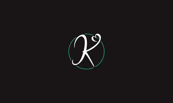 Letter Logo Mit Herz Ikon Für Illustrationsverwendung — Stockvektor