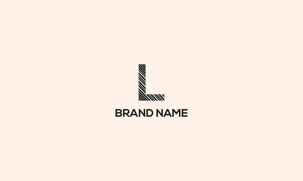 Letter Logo Design Line Art Illusration Use — Vector de stock