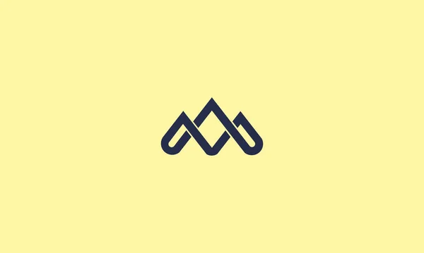 Letter Logo Ontwikkeling Met Negatieve Space Effect Voor Illustratie — Stockvector