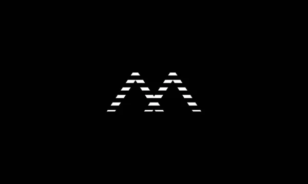 Carta Logo Design Com Linha Arte Para Utilização Ilusração — Vetor de Stock