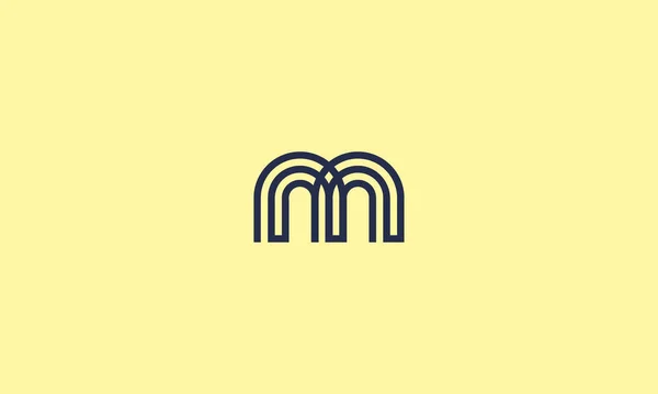 Lettre Logo Design Avec Ligne Art Pour Utilisation Illusration — Image vectorielle