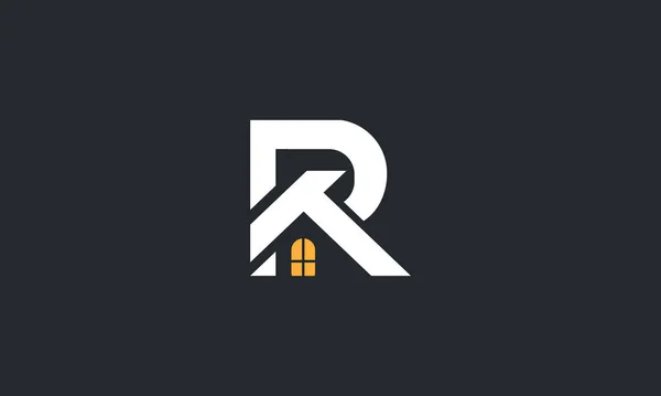 Letter Logo Mit Real Estate Icon Für Illustrationsverwendung — Stockvektor