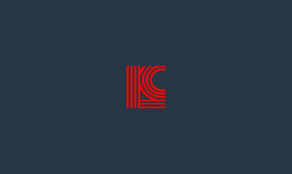 Letters Logo Design Negative Space Effect Illustration Use — Archivo Imágenes Vectoriales