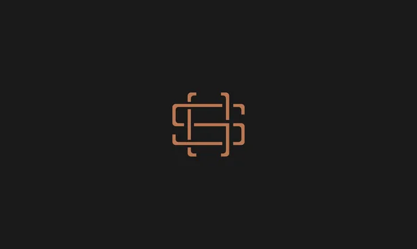 Lettres Logo Design Avec Effet Espace Négatif Pour Utilisation Illustration — Image vectorielle