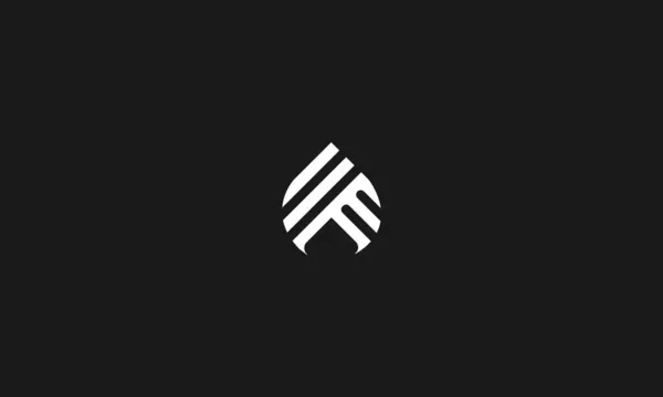 Carta Logo Com Efeito Espaço Negativo Para Utilização Ilustração — Vetor de Stock