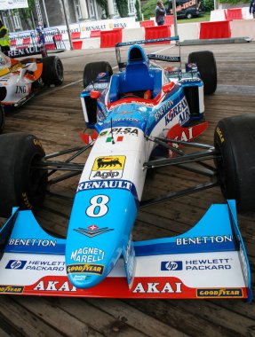 3 Haziran 2007, Varşova, Polonya: Tarihsel Benetton Renault B197: Gerhard Berger 'in 1 numaralı arabası