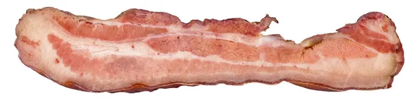 Pollo Cerdo Hervido Bacon Rasher Aislado Sobre Fondo Blanco — Foto de Stock