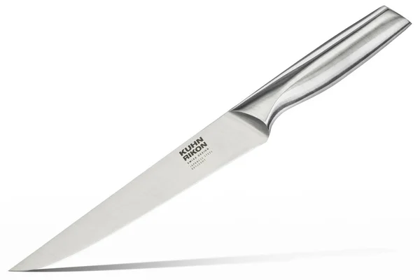 Studio Shot Kuhn Rikon Stainless Steel Carving Kitchen Knife Swiss — Foto de Stock