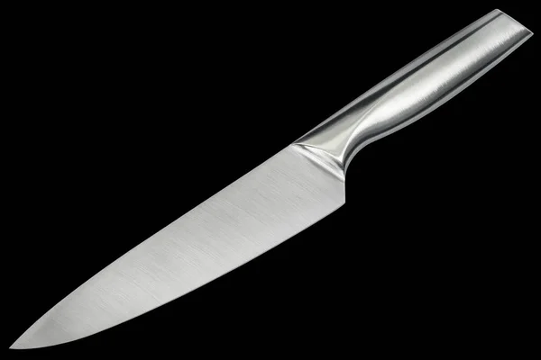 Studio Shot Large Heavy Duty Stainless Steel Chef Kitchen Knife — Foto de Stock