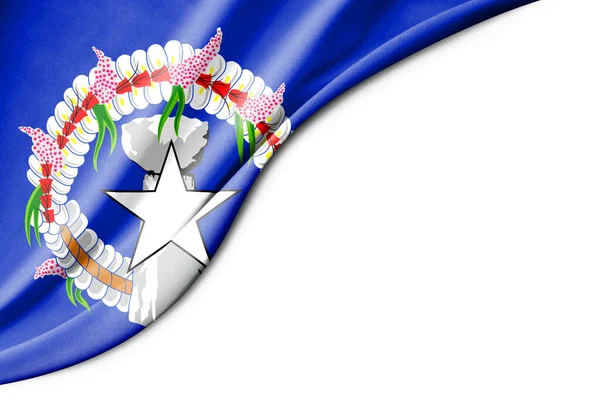 Bandera Las Islas Marianas Del Norte Ilustración Con Espacio Fondo — Foto de Stock