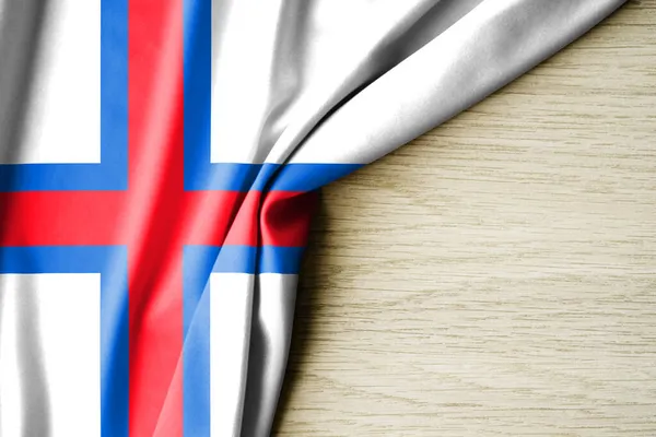 Vlag Van Faeröer Stofpatroon Vlag Van Faeröer Eilanden Illustratie Met — Stockfoto