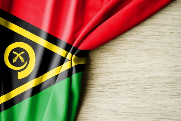 Vanuatu Zászló Vanuatu Szövetminta Zászlója Illusztráció Van Egy Kis Hely — Stock Fotó