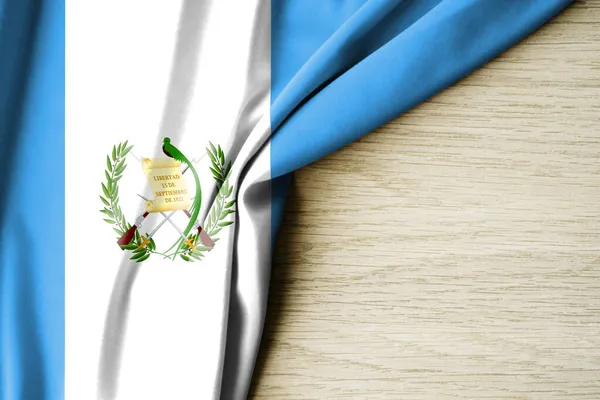 Guatemalská Vlajka Vlajka Guatemalského Vzoru Ilustrace Prostorem Pro Text Pohled — Stock fotografie