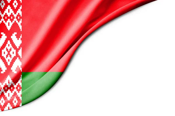 ベラルーシの旗 3Dイラスト テキストの背景に白いスペースがあります クローズアップビュー — ストック写真
