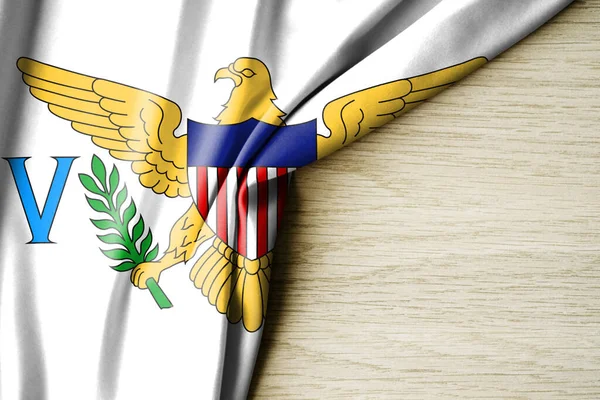 Flaga Wysp Dziewiczych Stanów Zjednoczonych Flaga Wzoru Tkaniny Wysp Dziewiczych — Zdjęcie stockowe