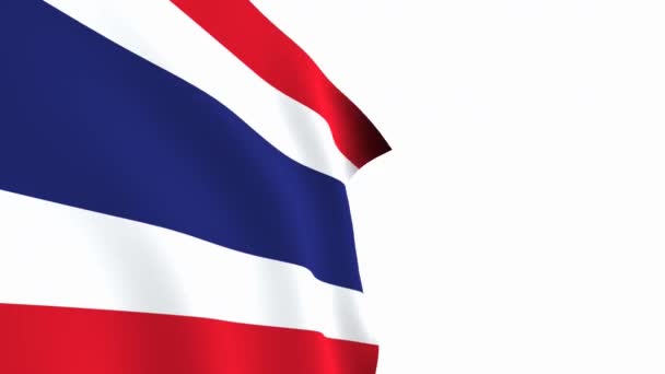 Video Mit Thailändischer Flagge Thailand Flagge Slow Motion Video Die — Stockvideo