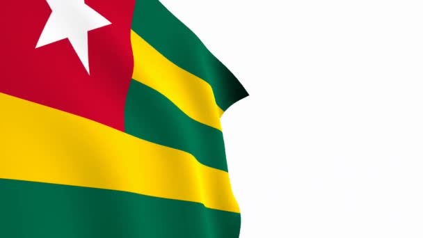 Video Bendera Togo Togo Flag Slow Motion Video Dalam Bahasa — Stok Video