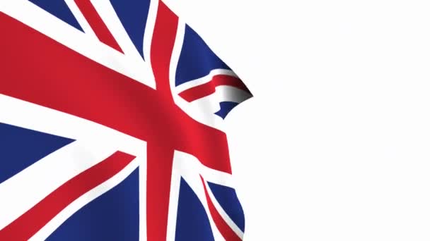 England Fahnenvideo United Kingdom Flag Slow Motion Video Die Nationalflagge — Stockvideo