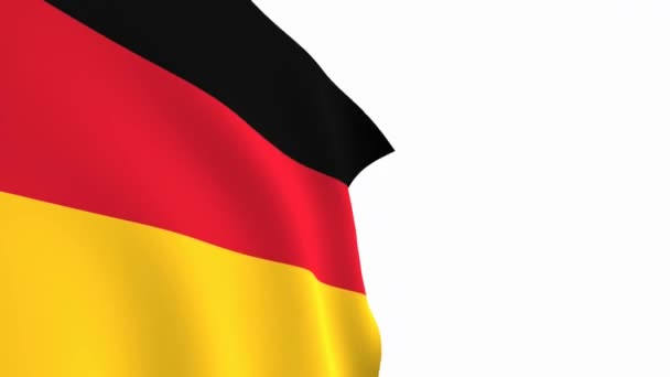 Tyskland Flagga Video Tyskland Flagga Slow Motion Video Den Nationella — Stockvideo