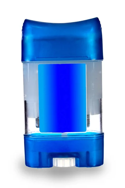 Deodorant Gelbehållare Hygienartiklar Isolerad Bild Vitt — Stockfoto