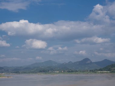 Mekong Nehri, Tayland ve Laos sınırı, Loei Eyaleti, Tayland.