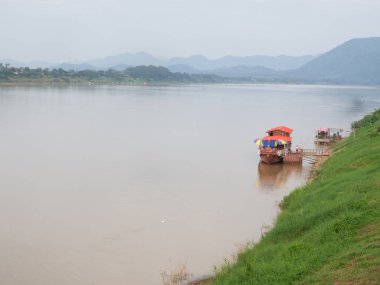 Mekong Nehri, Tayland ve Laos sınırı, Loei Eyaleti, Tayland.