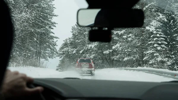 Moscow Rússia Janeiro 2019 Câmera Vídeo Carro Câmera Traços Instalada — Fotografia de Stock