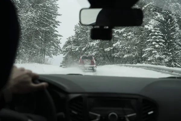 Moscow Rússia Janeiro 2019 Câmera Vídeo Carro Câmera Traços Instalada — Fotografia de Stock