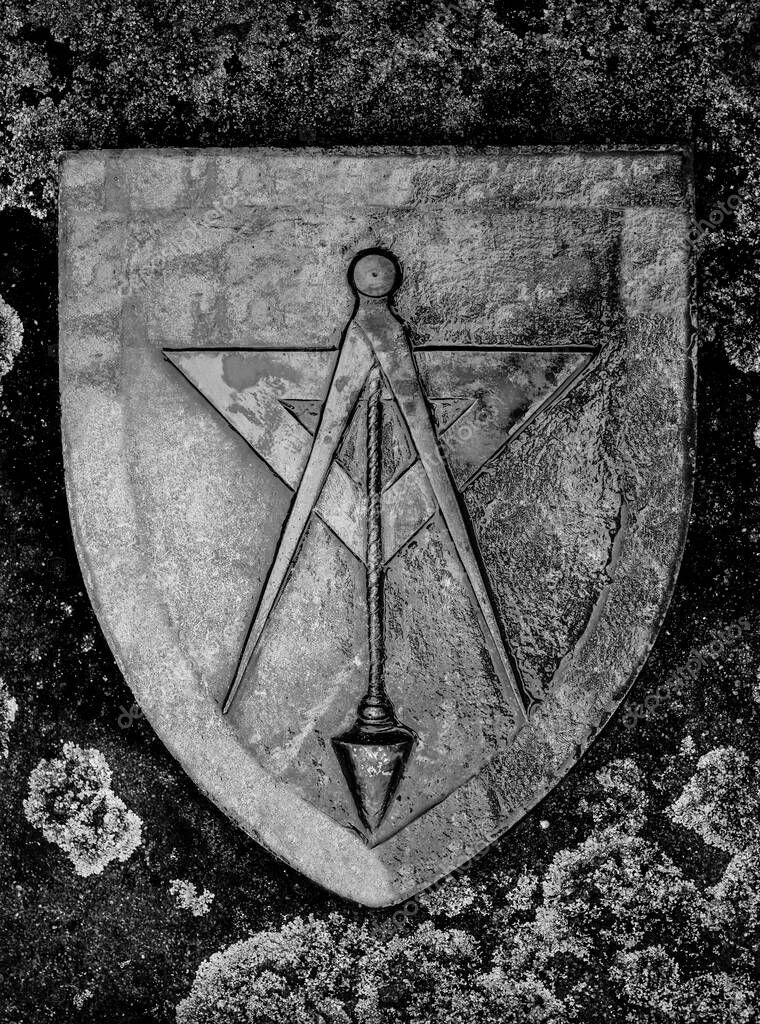Sign of the Masson Lodge.  New world order. Sacred geometry, religion, spirituality, occultism