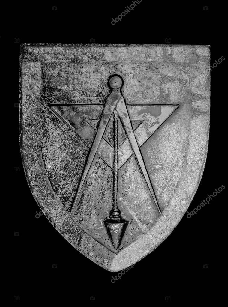 Sign of the Masson Lodge.  New world order. Sacred geometry, religion, spirituality, occultism