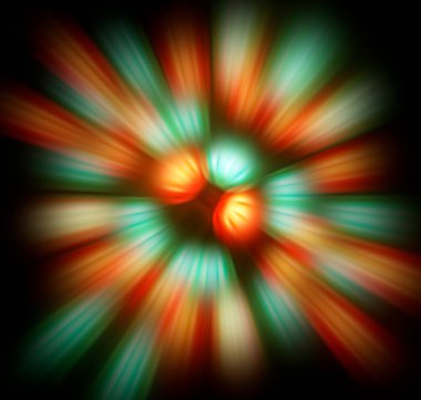 Soyut gökkuşağı renkli ışınlar. soyut mercek aydınlatması