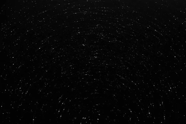Звездные Тропы Вращаются Горизонте Ночное Небо Звёздным Кругом Долгий Выстрел — стоковое фото