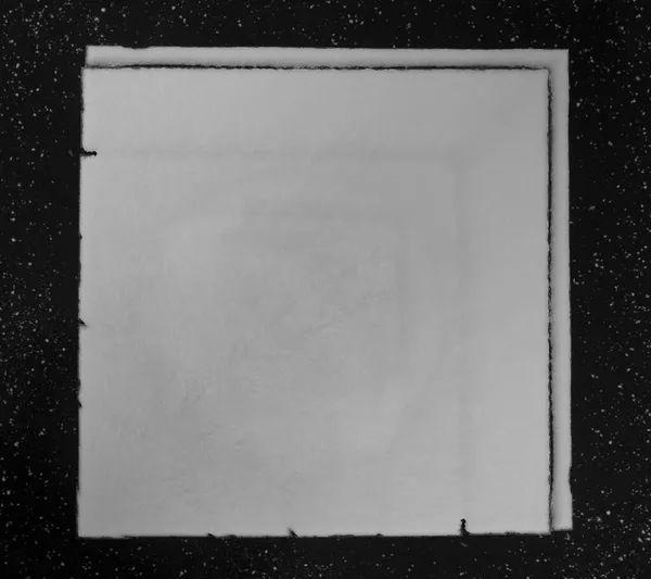 Κάτοψη Της Ξύλινης Επιφάνειας Που Καλύπτεται Πρώτο Φρέσκο Χιόνι Κατεψυγμένες — Φωτογραφία Αρχείου