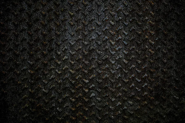 古いシームレスなスチールダイヤモンドプレートのテクスチャ ヴィンテージスタイルで茶色の錆びた質感の背景 錆びた鉄 ダイヤモンドパターン付きの金属床プレート 鋼表面 — ストック写真