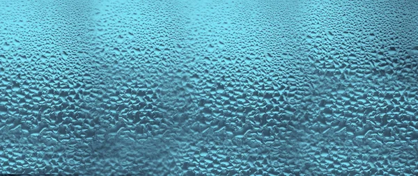 Nach Regentropfen Auf Die Fensterscheibe Graue Himmelskulisse — Stockfoto