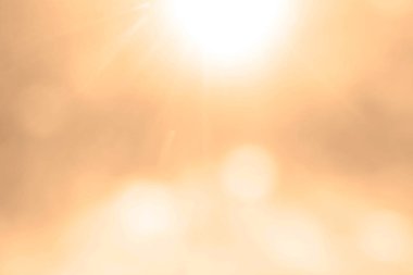 blurred image.  light of the setting sun.