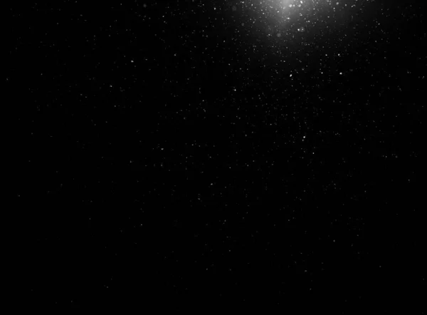 Dark Glitter Background Light Black Background Dust Space Real Dust — стоковое фото