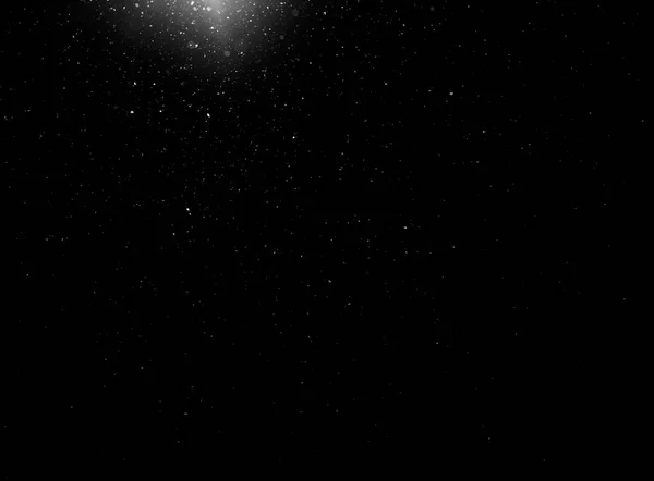 Dark Glitter Background Light Black Background Dust Space Real Dust — Stock Fotó
