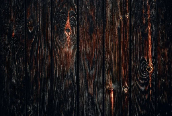 古い茶色または赤の木製の板の背景 古い自然パターンと暗い木のテクスチャの背景表面 芝生の表面素朴な木製のテーブルの上のビュー — ストック写真