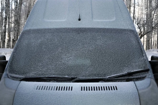 Stírače Čelního Skla Zasněžené Auto Nebo Autobus Zimní Sezóna Pohled — Stock fotografie