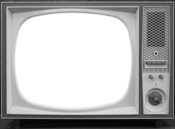 Televisione Retrò Realistica Fai Finta Niente Vecchio Televisore Piccolo Schermo — Foto Stock