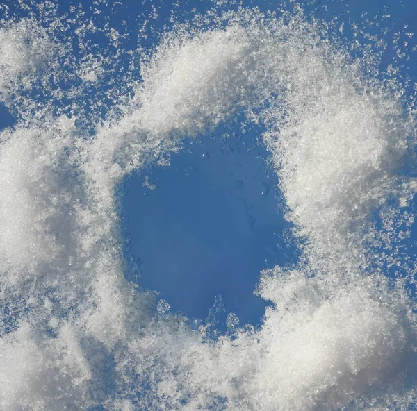 Αφηρημένο Υπόβαθρο Χειμερινό Πλαίσιο Για Κείμενο Των Νιφάδων Χιονιού Και — Φωτογραφία Αρχείου