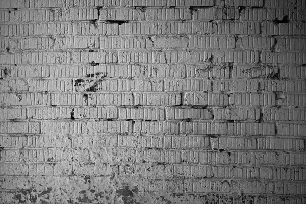 Покрашенная Белая Кирпичная Стена Заднего Плана Стена Уличной Живописи Фон — стоковое фото